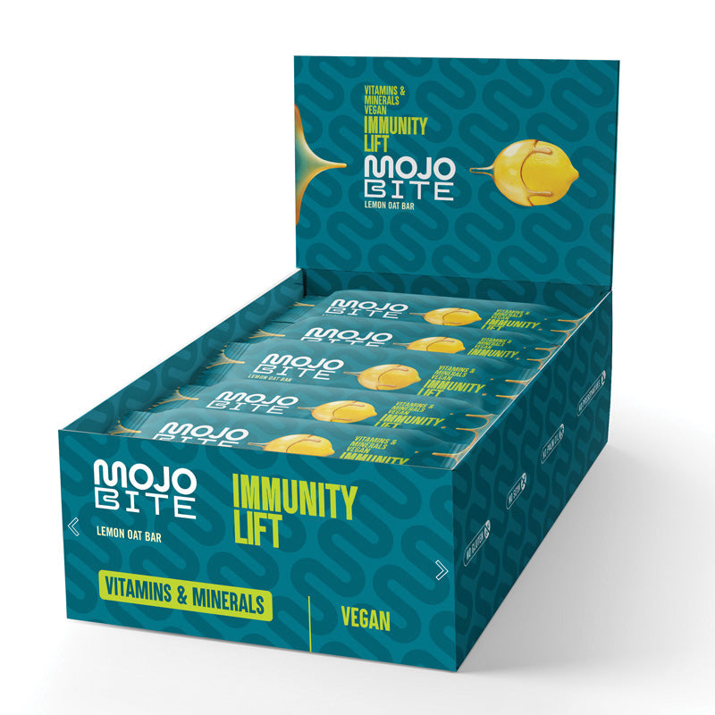 MojoBite Immunity Lift Lemon Hafer Riegel, 1 Box (12x50g)