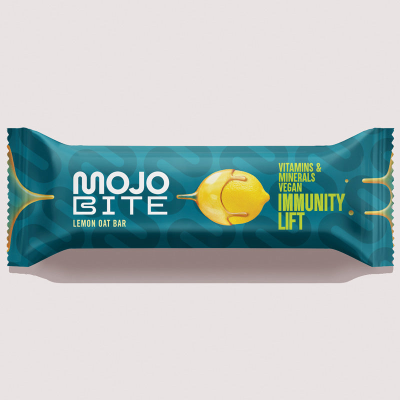 MojoBite Immunity Lift Lemon Hafer Riegel, 1 Box (12x50g)